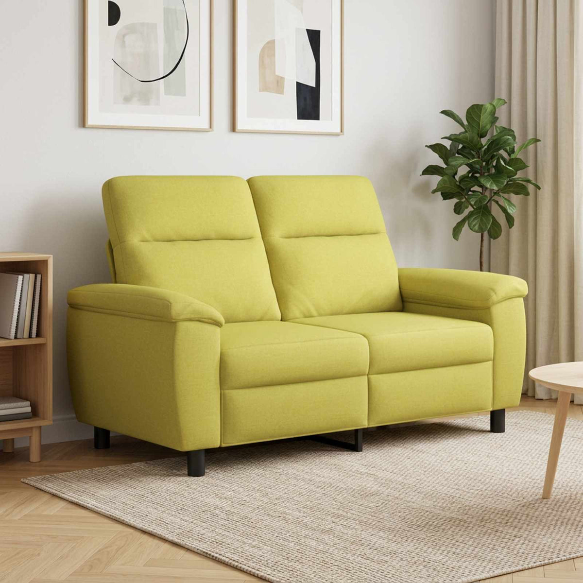 Bank Lichtgroen 158 x 90 x 95 cm Stof is nu te koop bij PeponiXL, paradijselijk wonen!