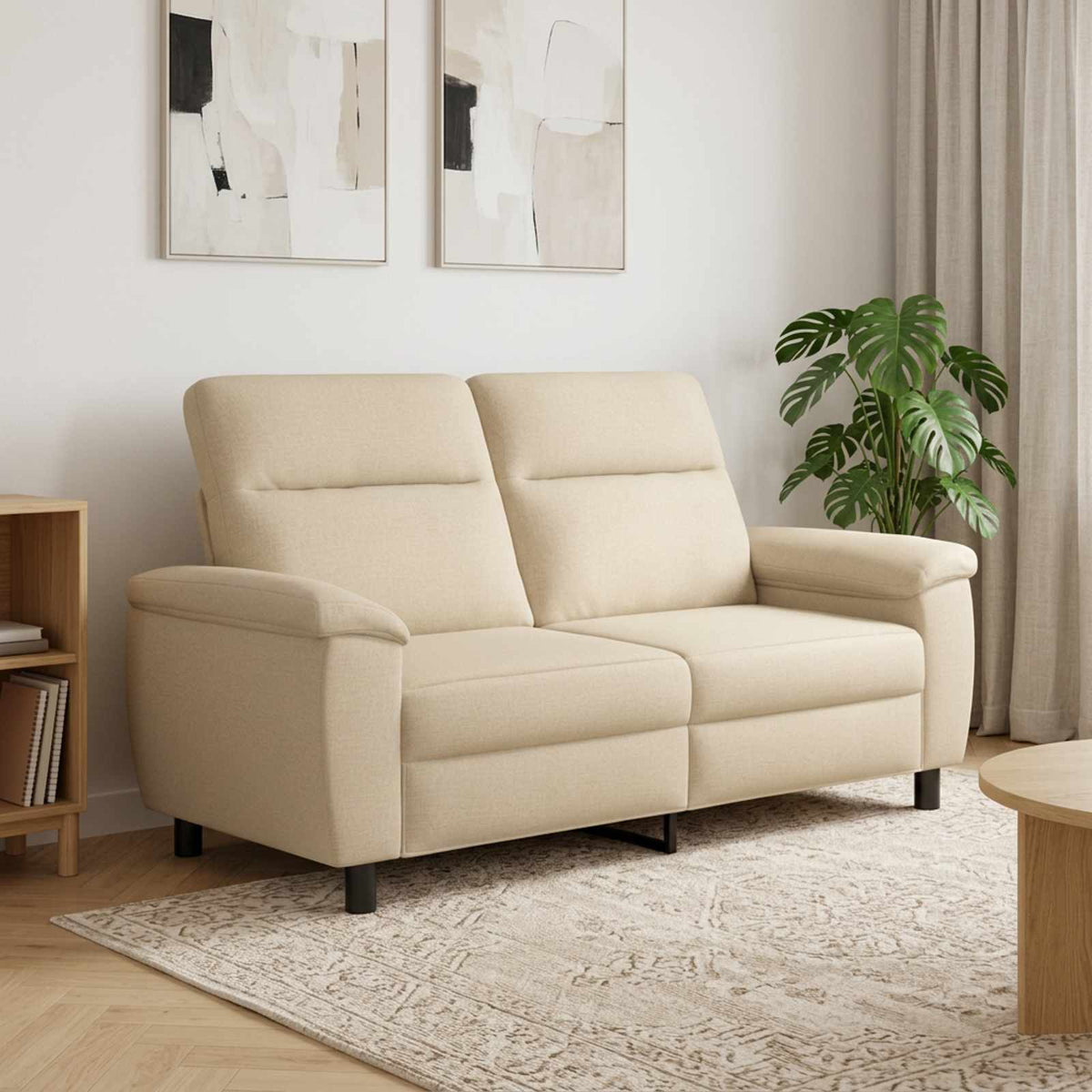 Bank Crèmekleurig 178 x 90 x 95 cm Stof is nu te koop bij PeponiXL, paradijselijk wonen!