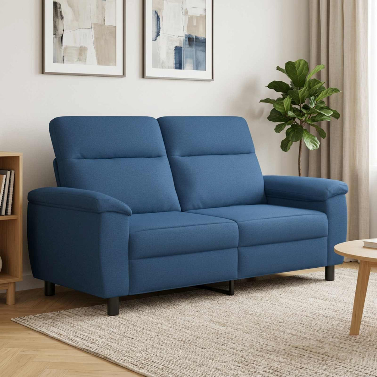 Bank Blauw 178 x 90 x 95 cm Stof is nu te koop bij PeponiXL, paradijselijk wonen!