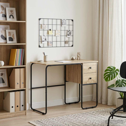 Bureau met opbergruimte Sonoma Eiken 100 x 50 x 75 cm is nu te koop bij PeponiXL, paradijselijk wonen!