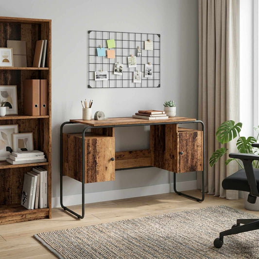 Bureau met opbergruimte Oud hout 120 x 50.5 x 75.5 cm is nu te koop bij PeponiXL, paradijselijk wonen!
