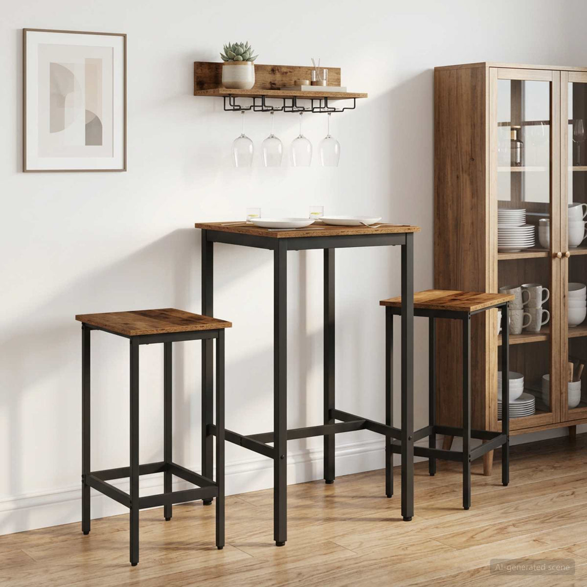 Barkruk 2 st Oud hout 40 x 32 x 64 cm Bewerkt hout is nu te koop bij PeponiXL, paradijselijk wonen!