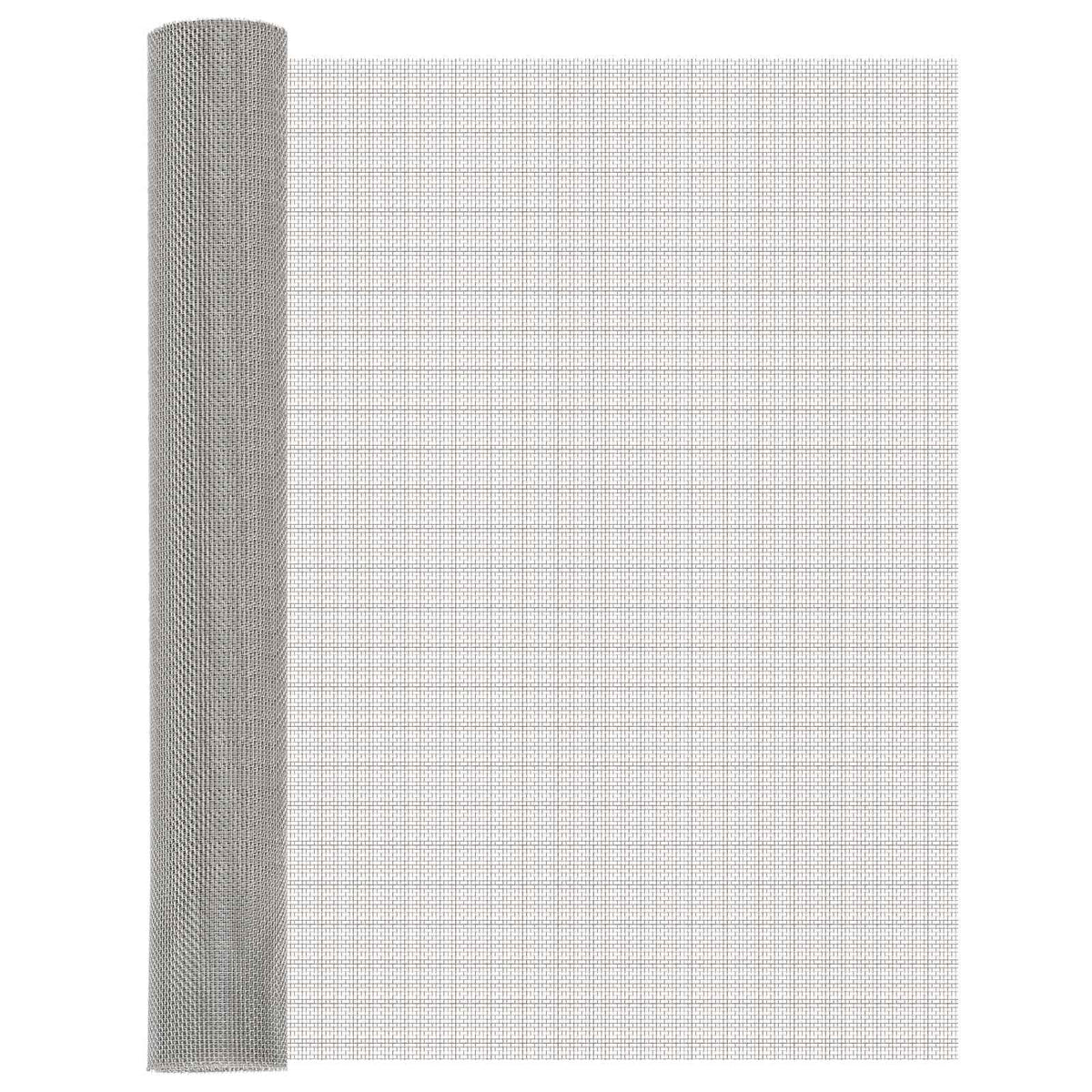 Gaas Scherm 80 x 200 cm 8 Mesh RVS 201 Zilverkleurig is nu te koop bij PeponiXL, paradijselijk wonen!