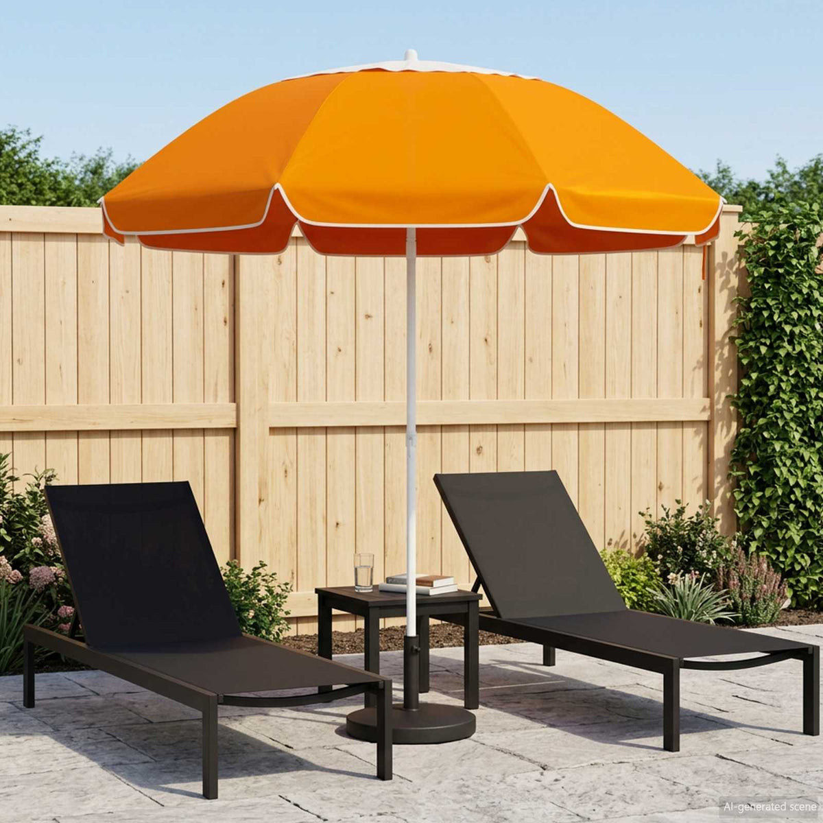 Tuinparasol 240 cm 170T polyester Oranje is nu te koop bij PeponiXL, paradijselijk wonen!