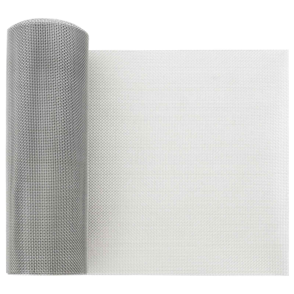 Gaasnet 20 x 1000 cm 18 mesh Roestvrij staal 304 zilver is nu te koop bij PeponiXL, paradijselijk wonen!