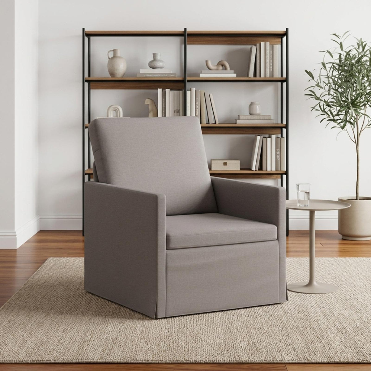 Fauteuil Taupe 70 x 81 x 82 cm Stof is nu te koop bij PeponiXL, paradijselijk wonen!