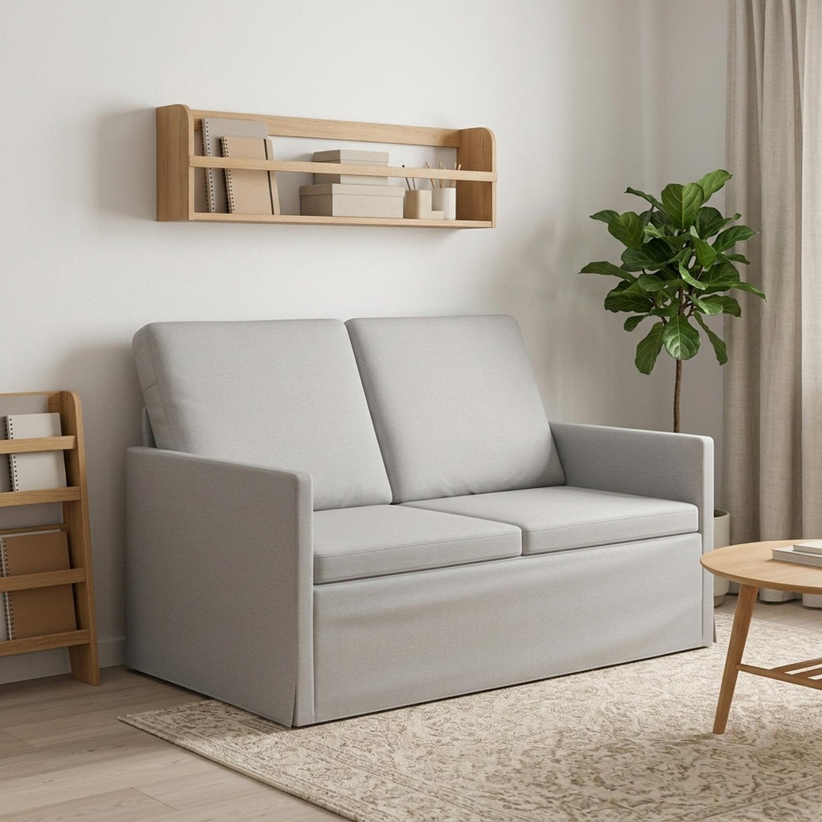 2-zits bank Wolkengrijs 130 x 81 x 82 cm Stof is nu te koop bij PeponiXL, paradijselijk wonen!