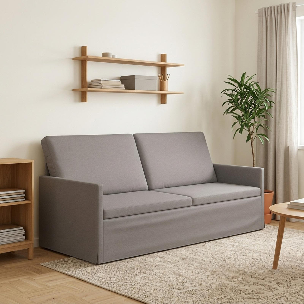 3-zits bank Taupe 190 x 81 x 82 cm Stof is nu te koop bij PeponiXL, paradijselijk wonen!