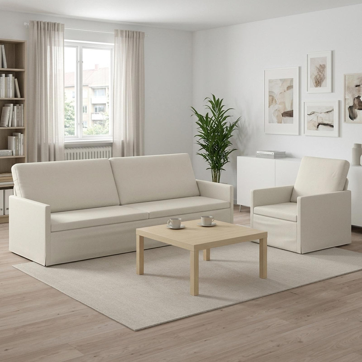 Bankstel 2 pcs Crèmekleurig fluweel is nu te koop bij PeponiXL, paradijselijk wonen!