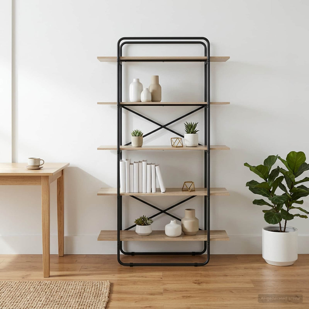 Boekenrek 5-laags 100 x 35 x 175,5 cm PB Sonoma Eiken is nu te koop bij PeponiXL, paradijselijk wonen!