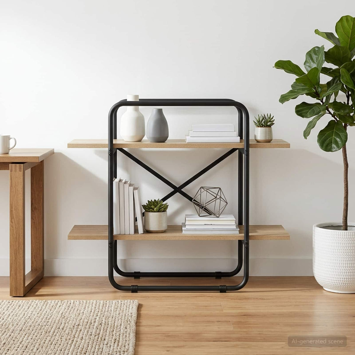 Boekenrek 2-laags 60 x 35 x 70 cm PB Sonoma Eiken is nu te koop bij PeponiXL, paradijselijk wonen!