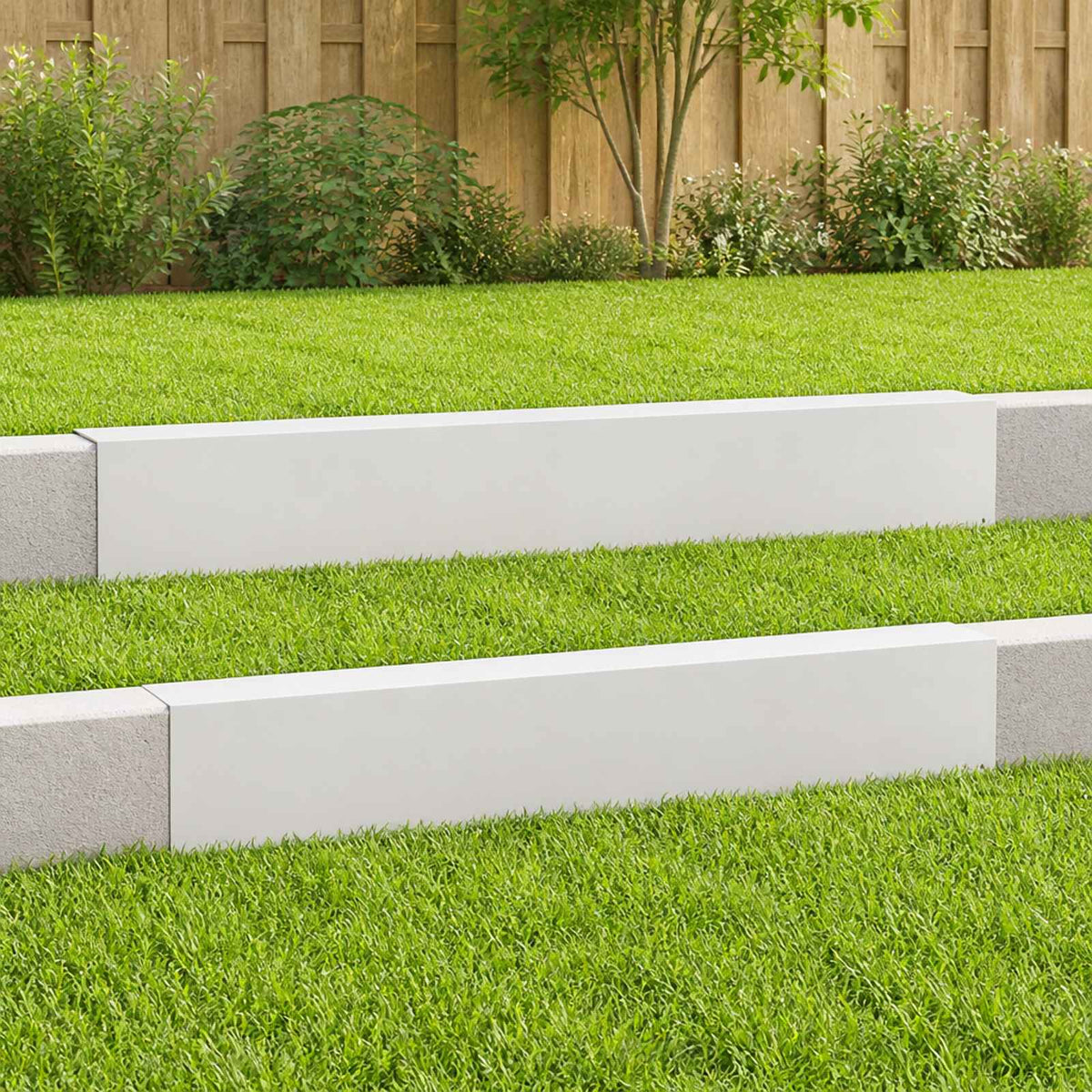 Afdekprofiel voor tuinafboording 2 st 100 x 10 x 15 cm Staal is nu te koop bij PeponiXL, paradijselijk wonen!
