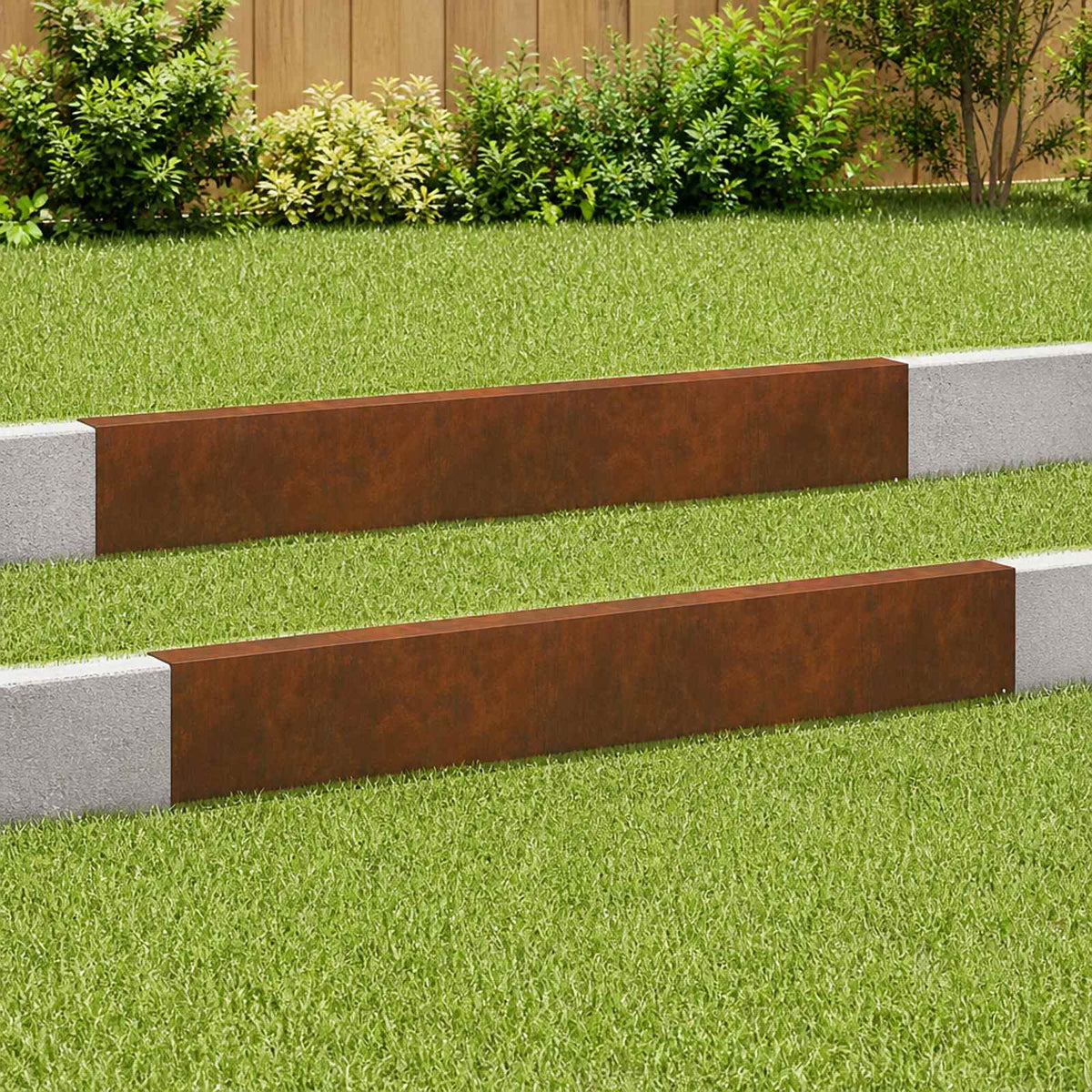 Afdekprofiel voor tuinafboording 2 st 100 x 5 x 15 cm is nu te koop bij PeponiXL, paradijselijk wonen!