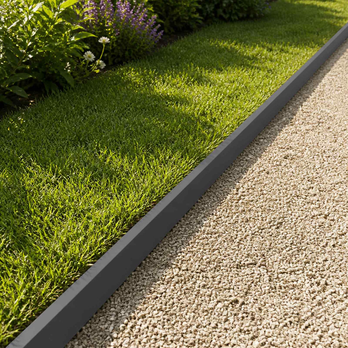 vidaXL Afdekprofiel voor tuinafboording 2 st 100 x 5 x 5 cm Staal