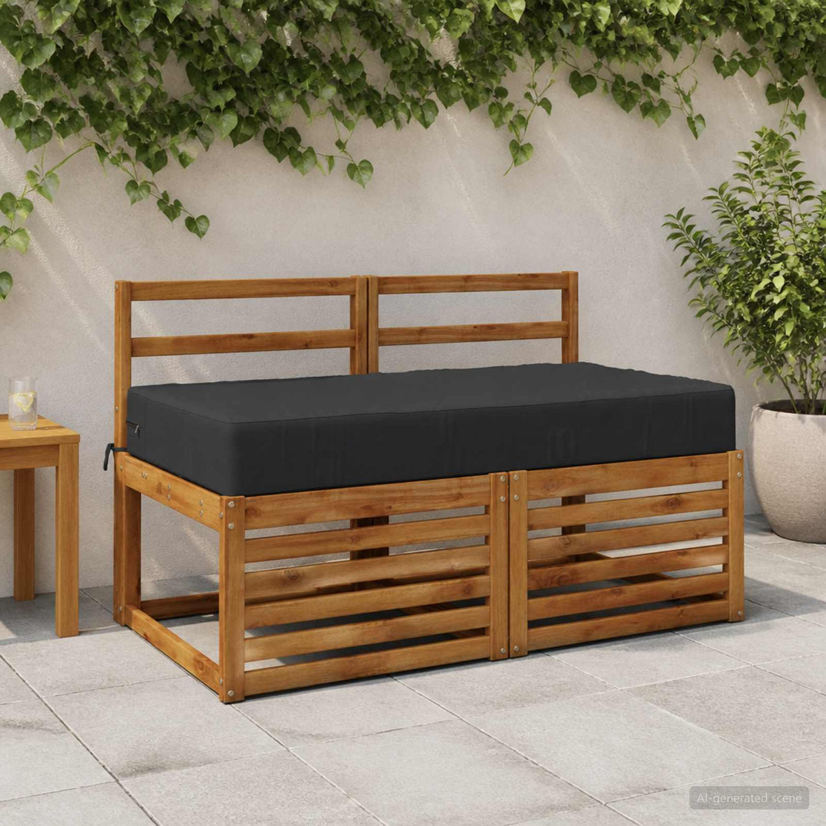 Zitkussen SOEST 100% Polyester Donkerblauw 120 x 60 x 15 cm is nu te koop bij PeponiXL, paradijselijk wonen!