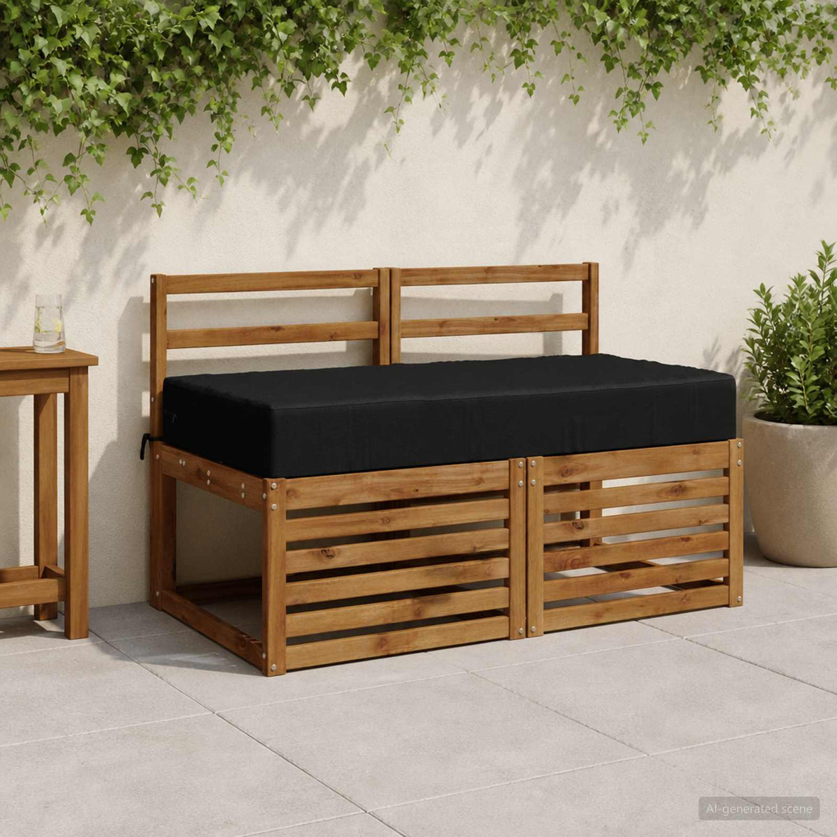 Zitkussen SOEST 100% Polyester Zwart 120 x 80 x 15 cm is nu te koop bij PeponiXL, paradijselijk wonen!