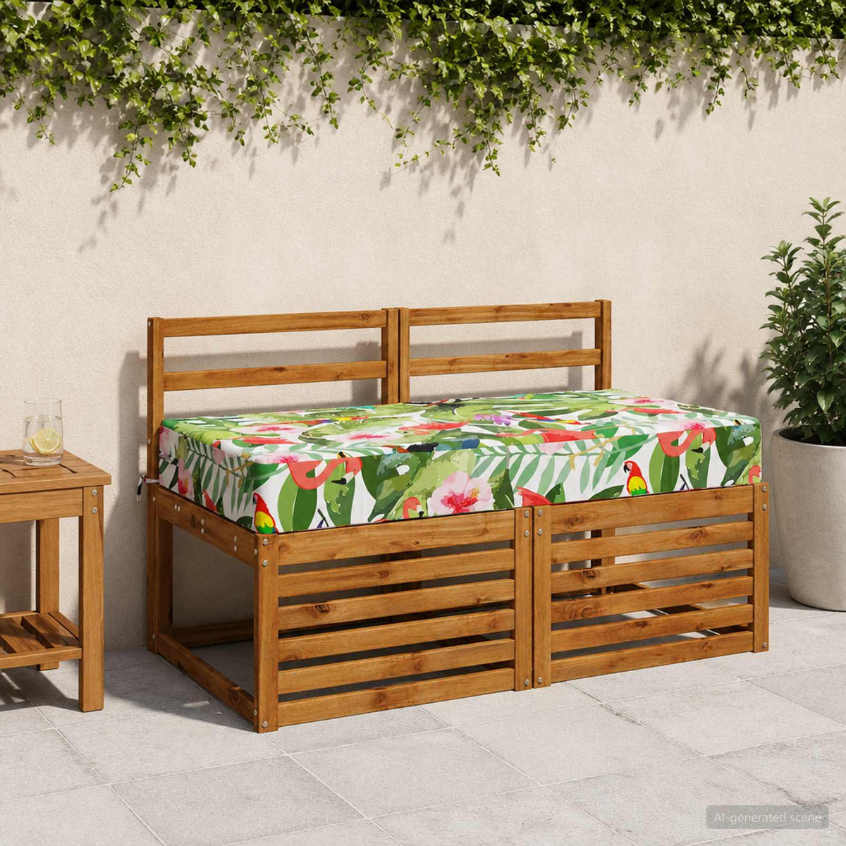 vidaXL Zitkussen SOEST 100% Polyester Meerkleurig 120 x 60 x 15 cm