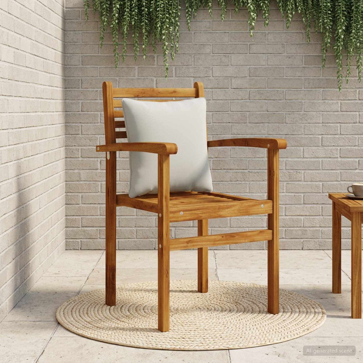 vidaXL 1-Delig Rugkussen PUTTEN 100% Polyester Grijs 40 x 40 x 15 cm