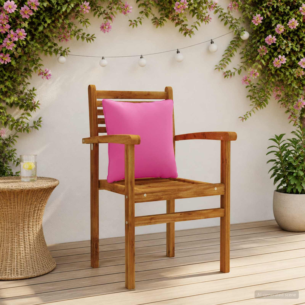 vidaXL 4-Delige Rugkussens PUTTEN 4 pcs 100% Polyester Roze