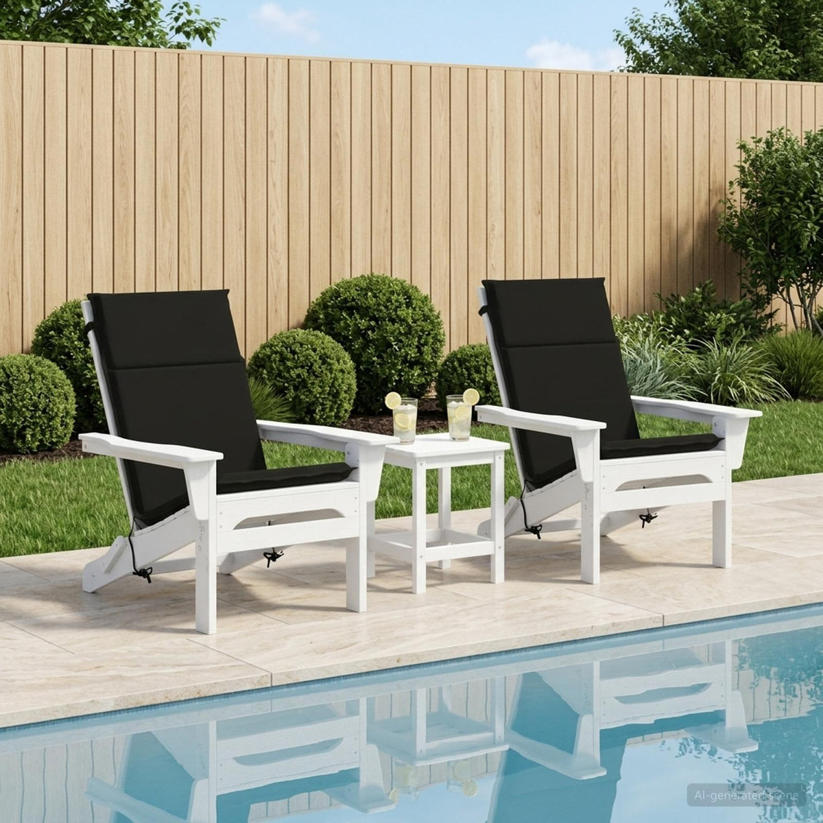 vidaXL 2-Delige Hoog Rug Bhair Kussens GEMERT 2 st 100% Polyester