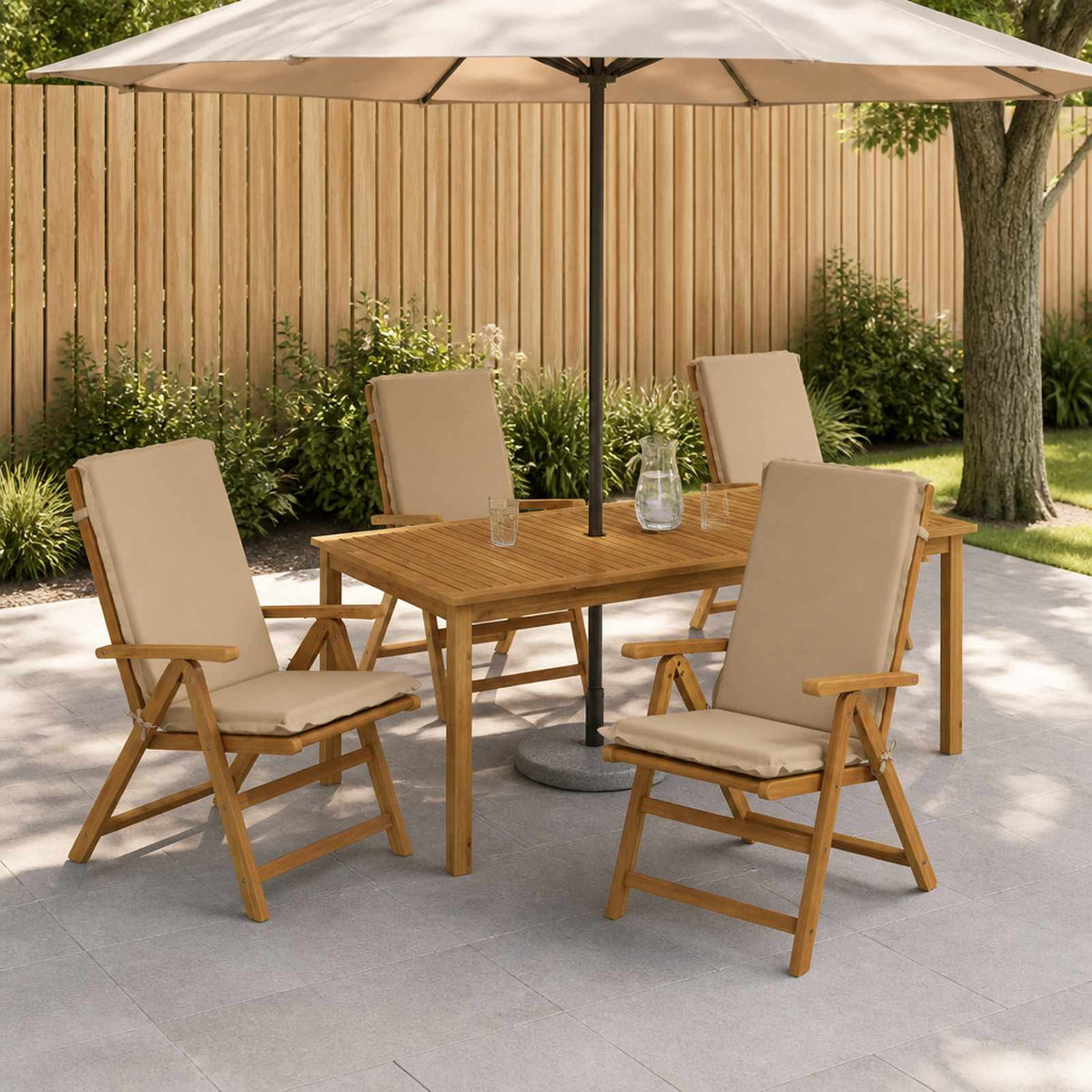 4-Delige Hoog Rug Bhair Kussens GEMERT 4 pcs 100% Polyester is nu te koop bij PeponiXL, paradijselijk wonen!