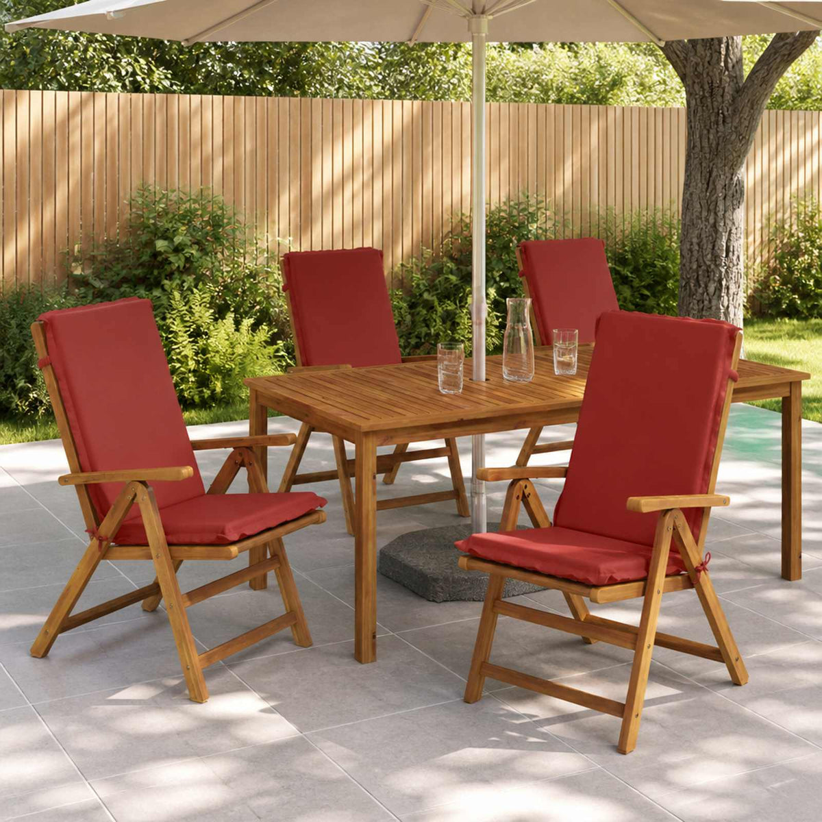 vidaXL 6-Delige Hoog Rug Bhair Kussens GEMERT 6 pcs 100% Polyester