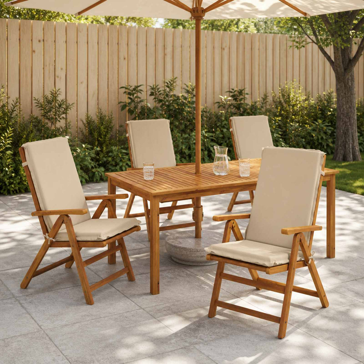 4-Delige Hoog Rug Bhair Kussens GEMERT 4 pcs 100% Polyester is nu te koop bij PeponiXL, paradijselijk wonen!