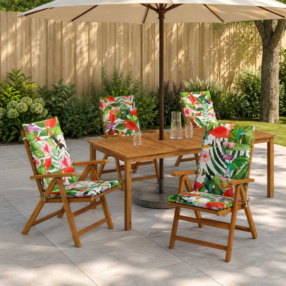 4-Delige Hoog Rug Bhair Kussens GEMERT 100% Polyester is nu te koop bij PeponiXL, paradijselijk wonen!