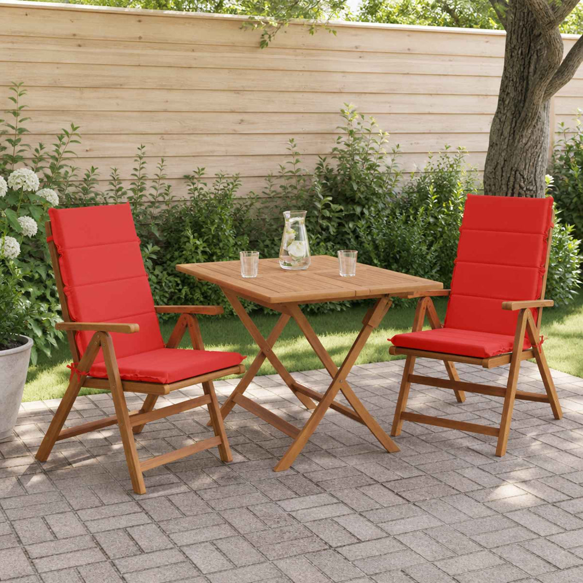 2-Delige Hoog Rug Bhair Kussens GEMERT 100% Polyester Rood is nu te koop bij PeponiXL, paradijselijk wonen!