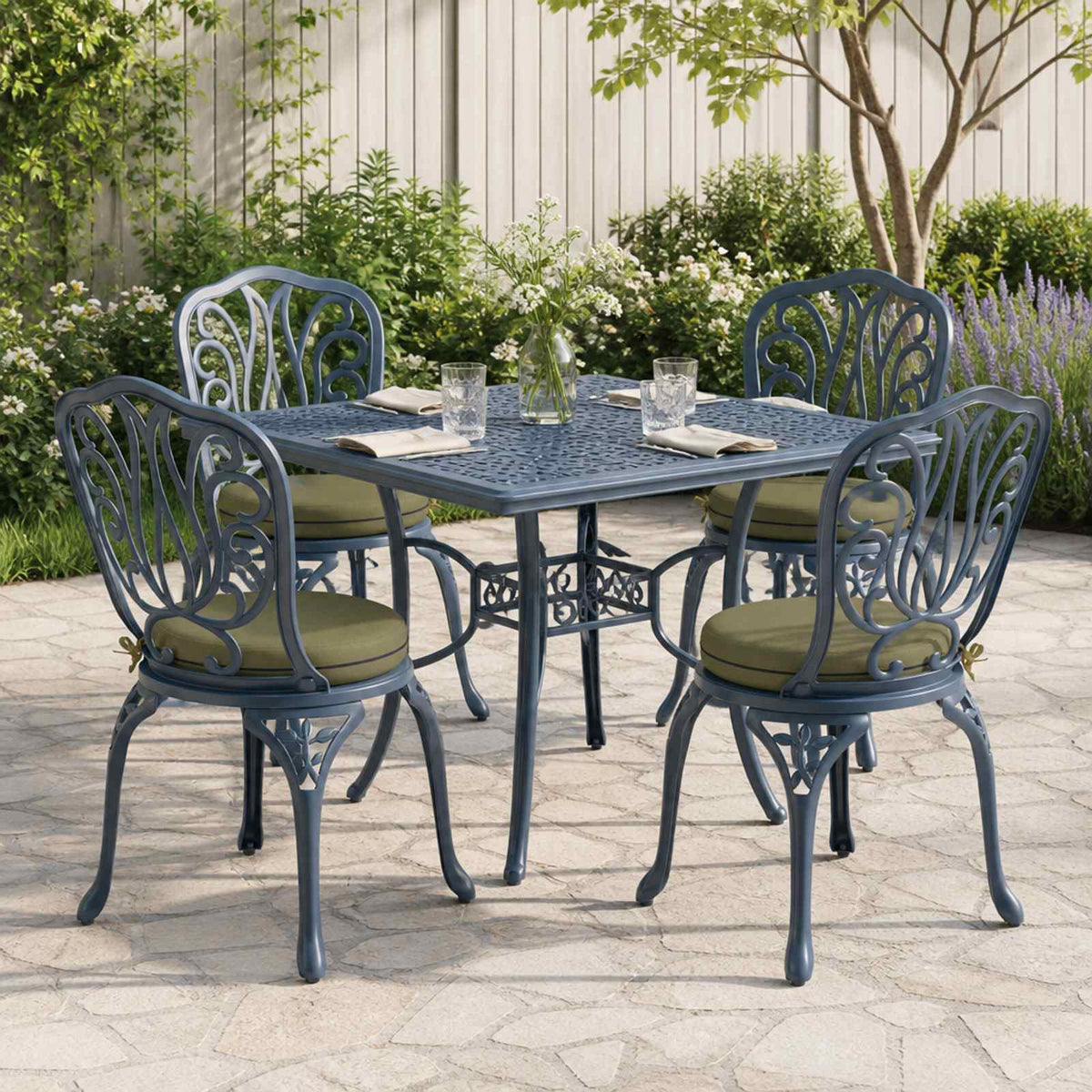 4-Piece Zitkussens SOEST 4 st 100% Polyester Olijfgroen is nu te koop bij PeponiXL, paradijselijk wonen!