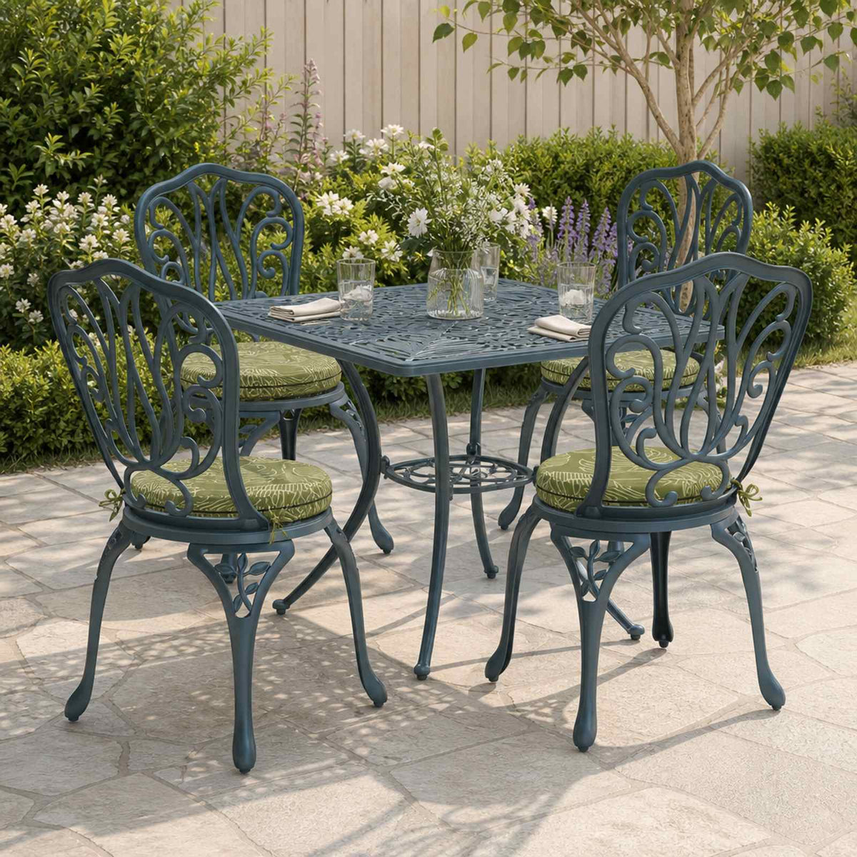 4-Piece Zitkussens SOEST 4 st 100% Polyester Bladontwerp is nu te koop bij PeponiXL, paradijselijk wonen!