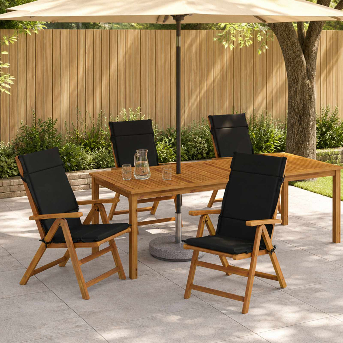 6-delige Hoogrug Kussen GEMERT 6 pcs 100% Polyester Zwart is nu te koop bij PeponiXL, paradijselijk wonen!