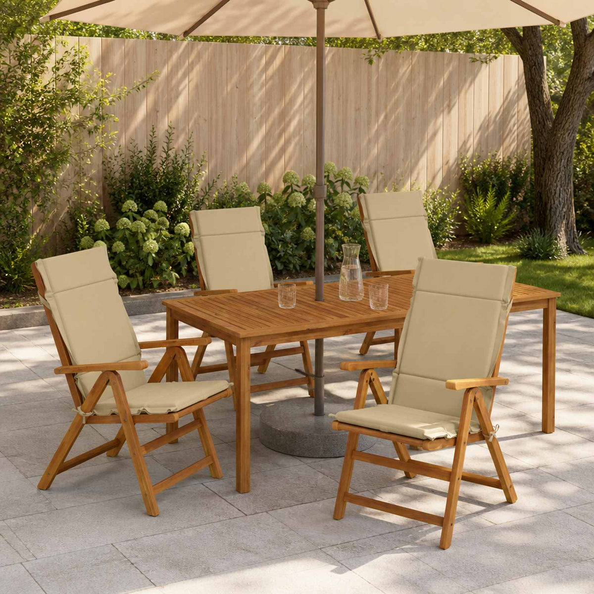 4-delige Hoogrug Kussen GEMERT 4 pcs 100% Polyester Beige is nu te koop bij PeponiXL, paradijselijk wonen!