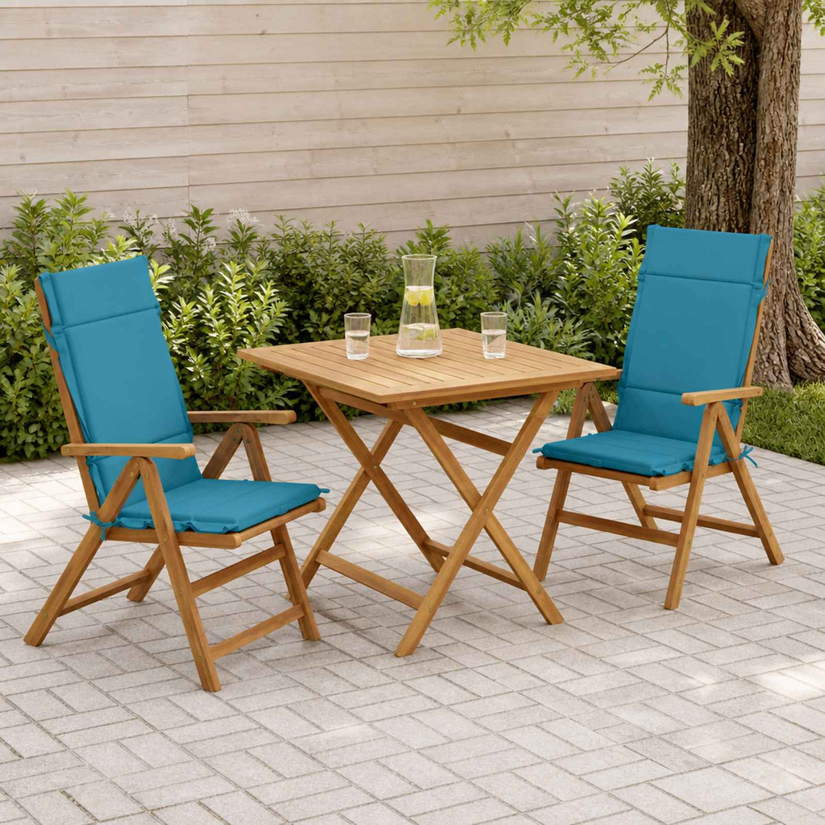 2-delige Hoogrug Kussen GEMERT 2 pcs 100% Polyester Lichtblauw is nu te koop bij PeponiXL, paradijselijk wonen!