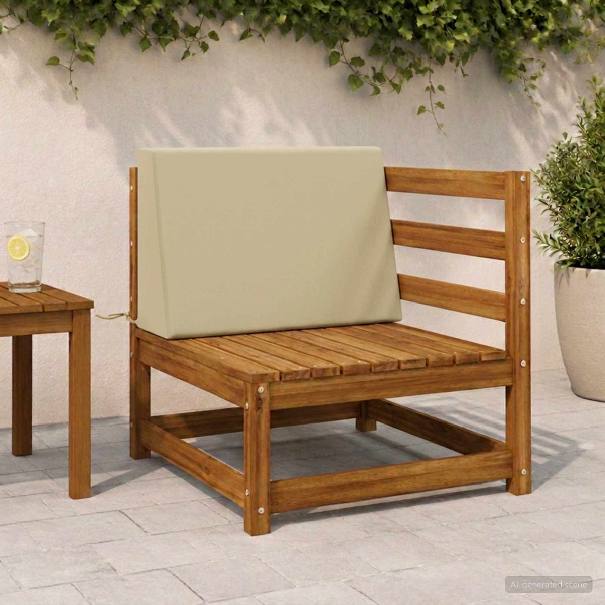 vidaXL Rugkussen SOEST 100% Polyester Lichtgroen 60 x 20 x 40 cm