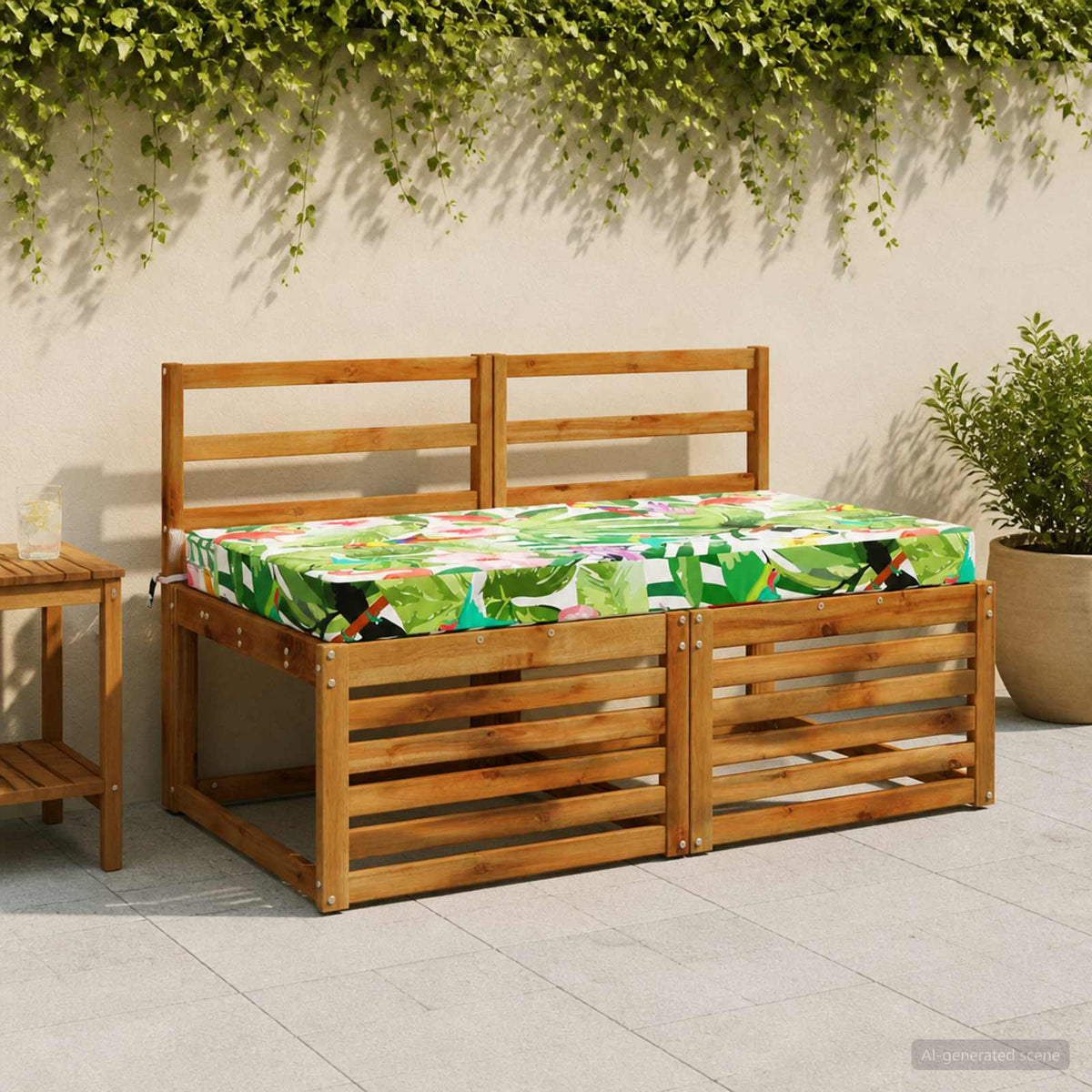 vidaXL Zitkussen SOEST 100% Polyester Meerkleurig 120 x 80 x 10 cm