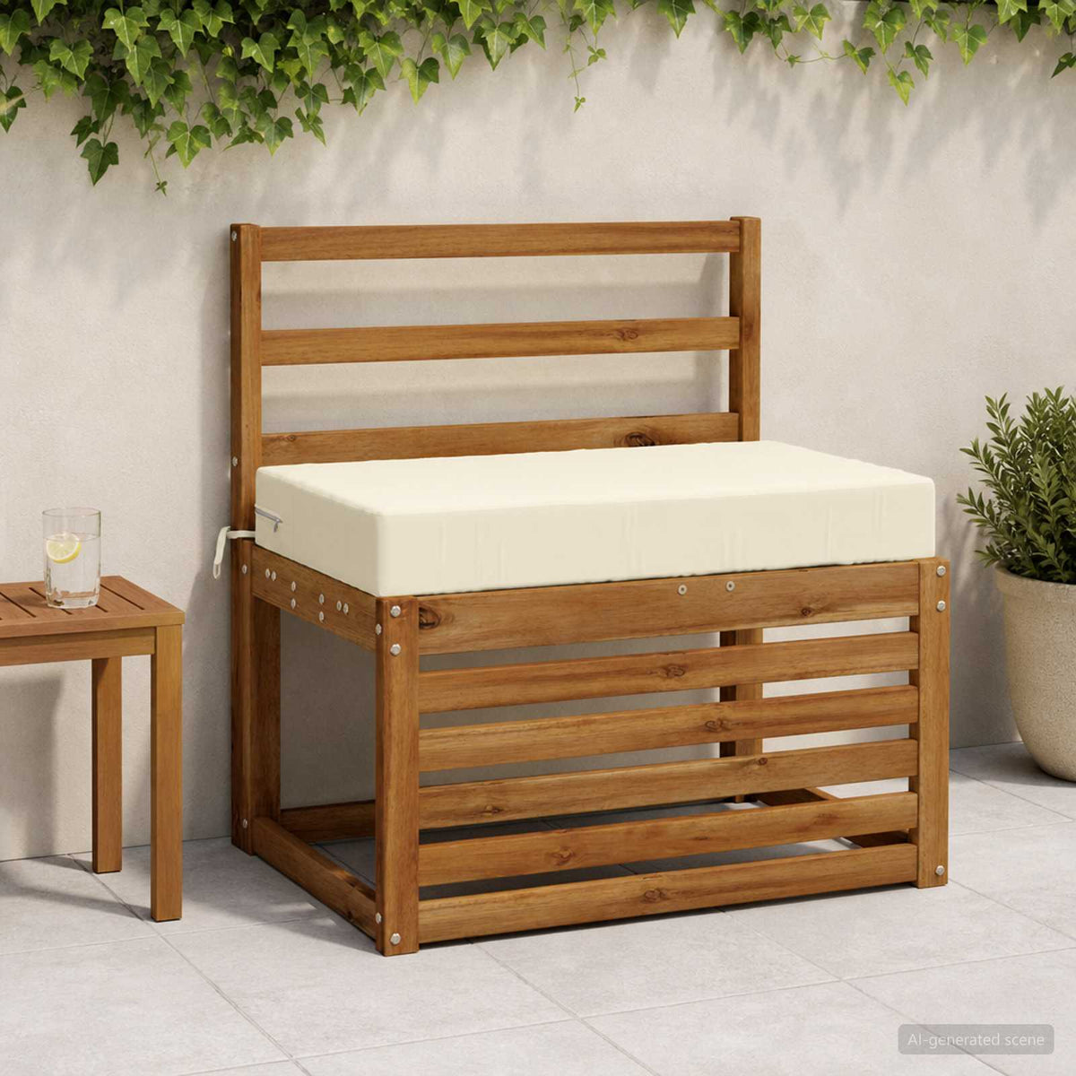 Zitkussen SOEST 100% Polyester Crèmekleurig 70 x 40 x 10 cm is nu te koop bij PeponiXL, paradijselijk wonen!