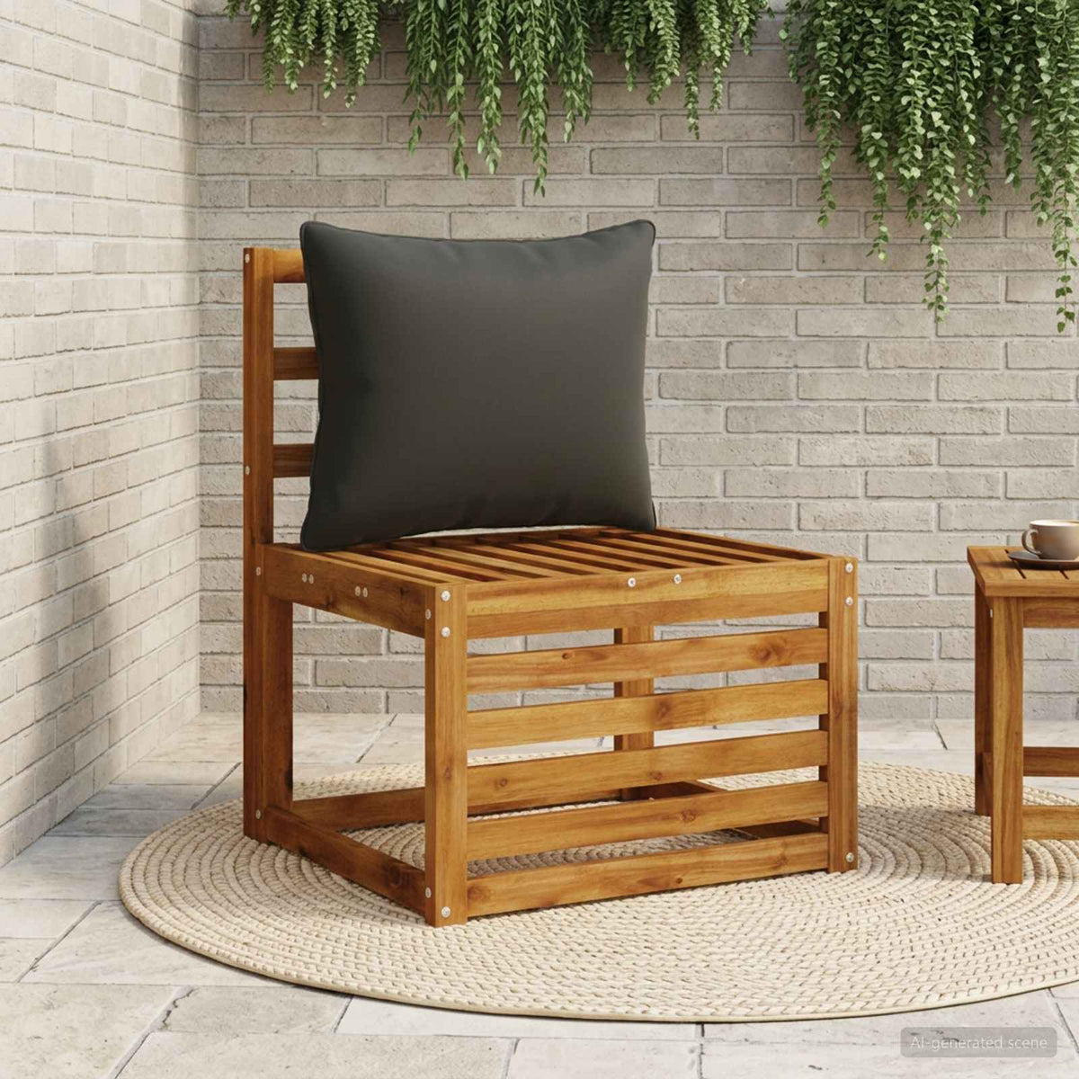 1-Delig Rugkussen PUTTEN 100% Polyester Zwart 60 x 40 x 15 cm is nu te koop bij PeponiXL, paradijselijk wonen!
