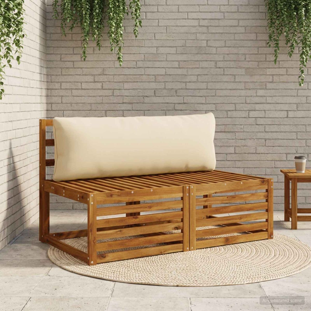 1-Delig Rugkussen PUTTEN 100% Polyester Beige 120 x 40 x 15 cm is nu te koop bij PeponiXL, paradijselijk wonen!