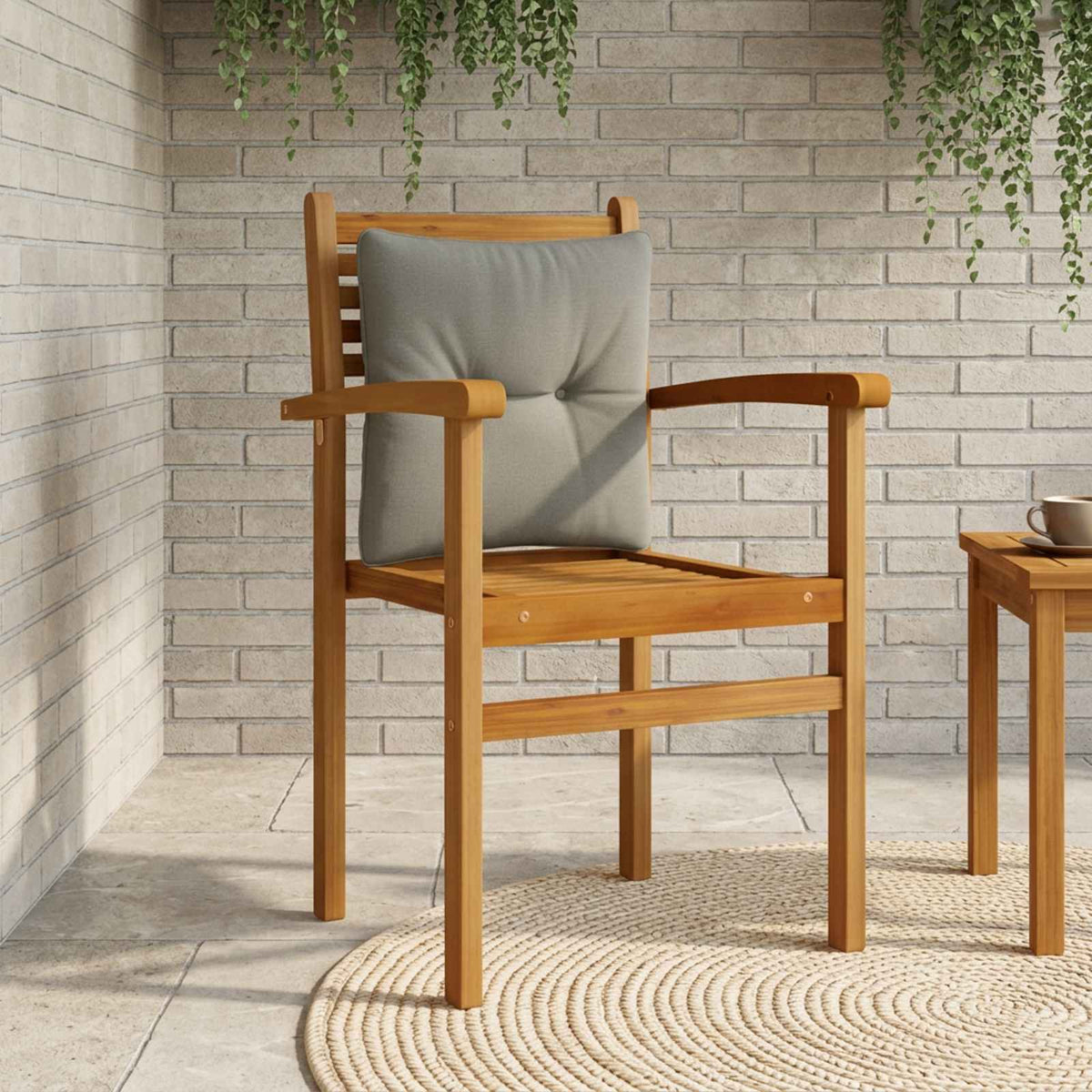 Rugkussen PUTTEN 100% Polyester Grijs 40 x 40 x 10 cm is nu te koop bij PeponiXL, paradijselijk wonen!