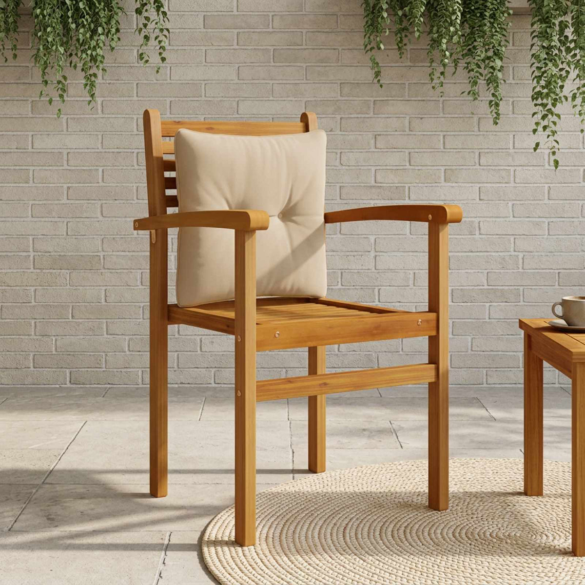 Rugkussen PUTTEN 100% Polyester Taupe 40 x 40 x 10 cm is nu te koop bij PeponiXL, paradijselijk wonen!