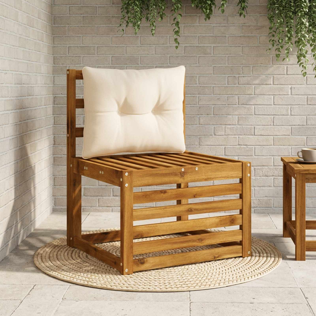 Rugkussen PUTTEN 100% Polyester Crèmekleurig 50 x 40 x 10 cm is nu te koop bij PeponiXL, paradijselijk wonen!