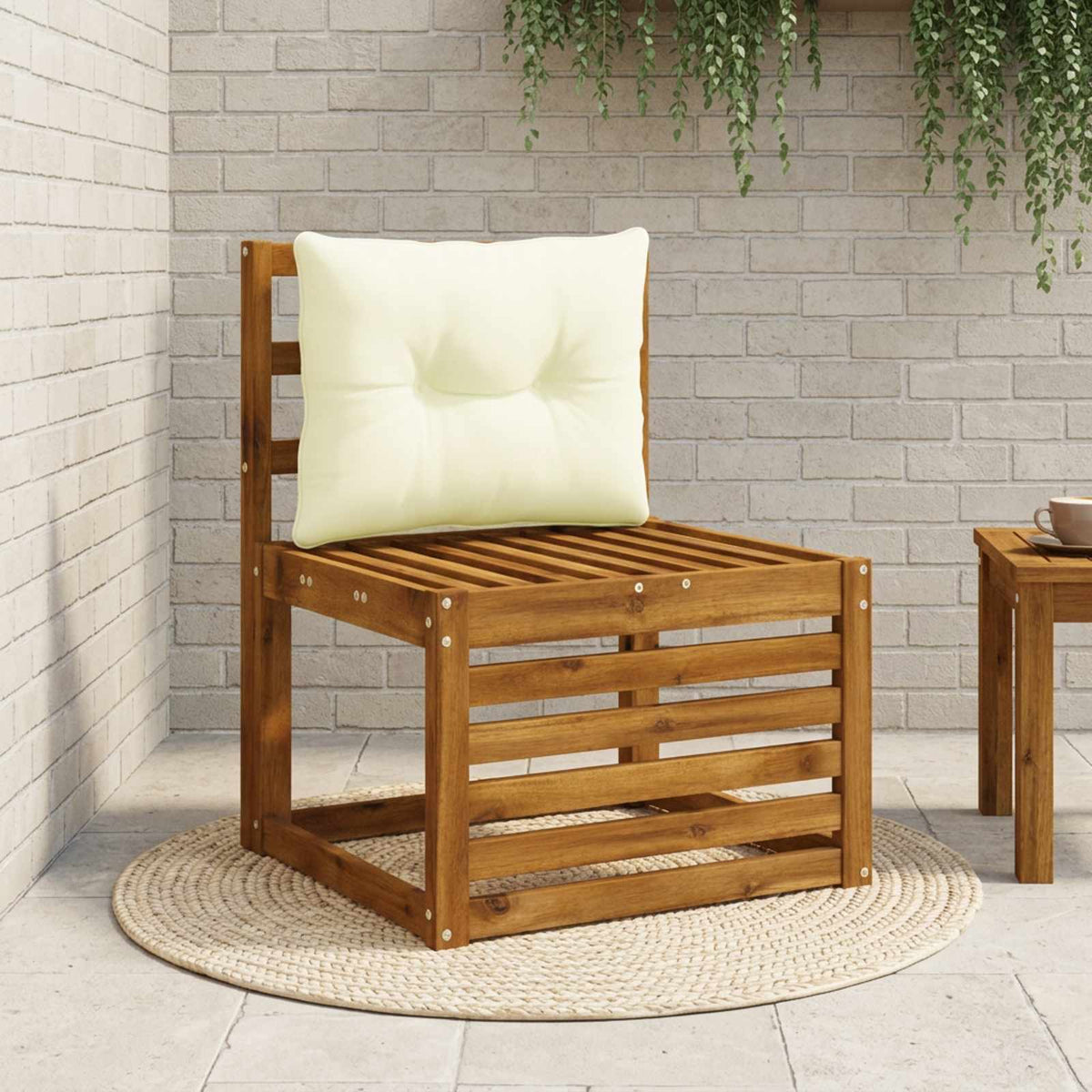 Rugkussen PUTTEN 100% Polyester Crèmekleurig 50 x 40 x 10 cm is nu te koop bij PeponiXL, paradijselijk wonen!