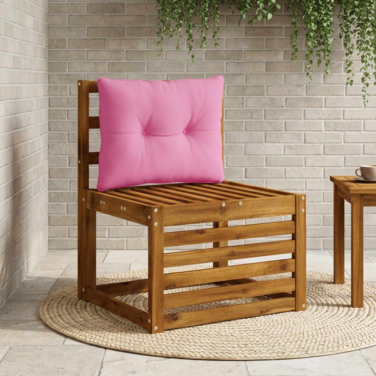 Rugkussen PUTTEN 100% Polyester Roze 50 x 40 x 10 cm is nu te koop bij PeponiXL, paradijselijk wonen!