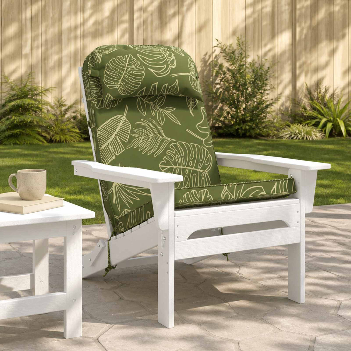 Zon Loungerkussen 100% Polyester Bladontwerp 55 x 124 x 5 cm is nu te koop bij PeponiXL, paradijselijk wonen!