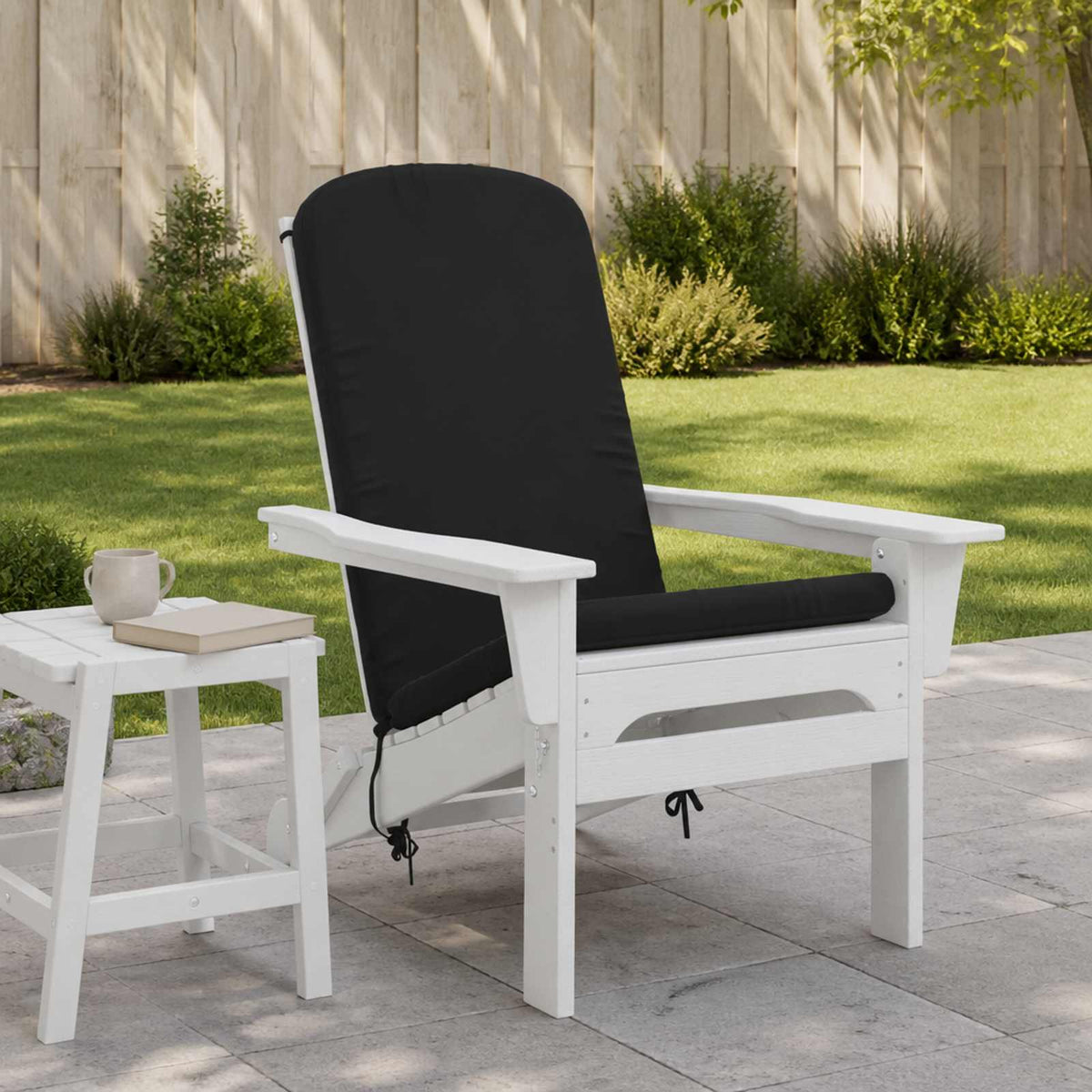 Zon Loungerkussen GEMERT 100% Polyester Zwart 47 x 131 x 5 cm is nu te koop bij PeponiXL, paradijselijk wonen!