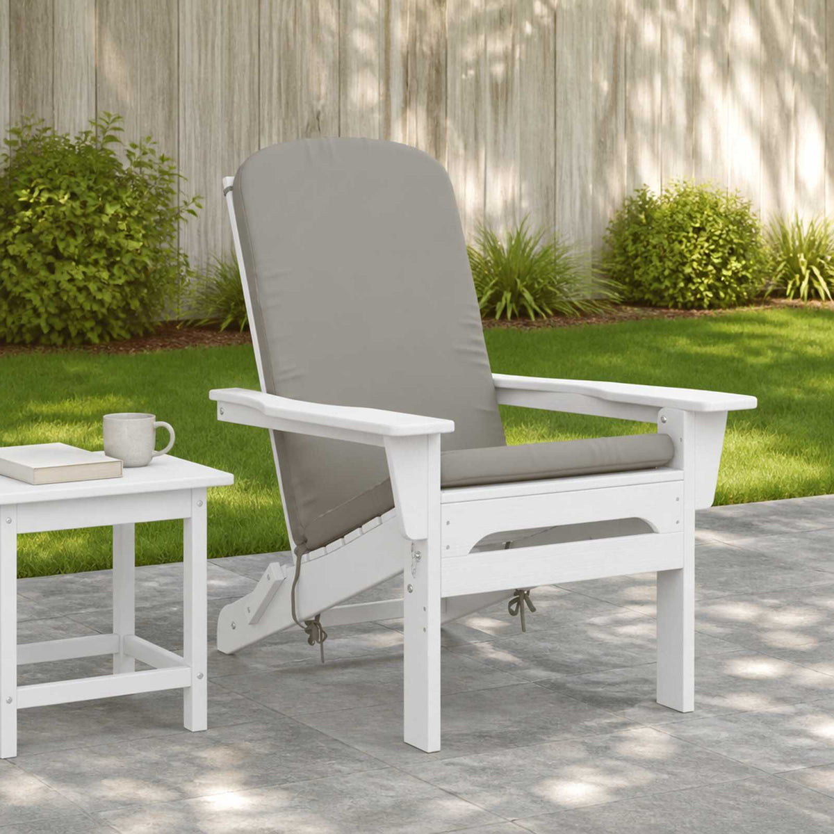 Zon Loungerkussen GEMERT 100% Polyester Grijs 47 x 131 x 5 cm is nu te koop bij PeponiXL, paradijselijk wonen!