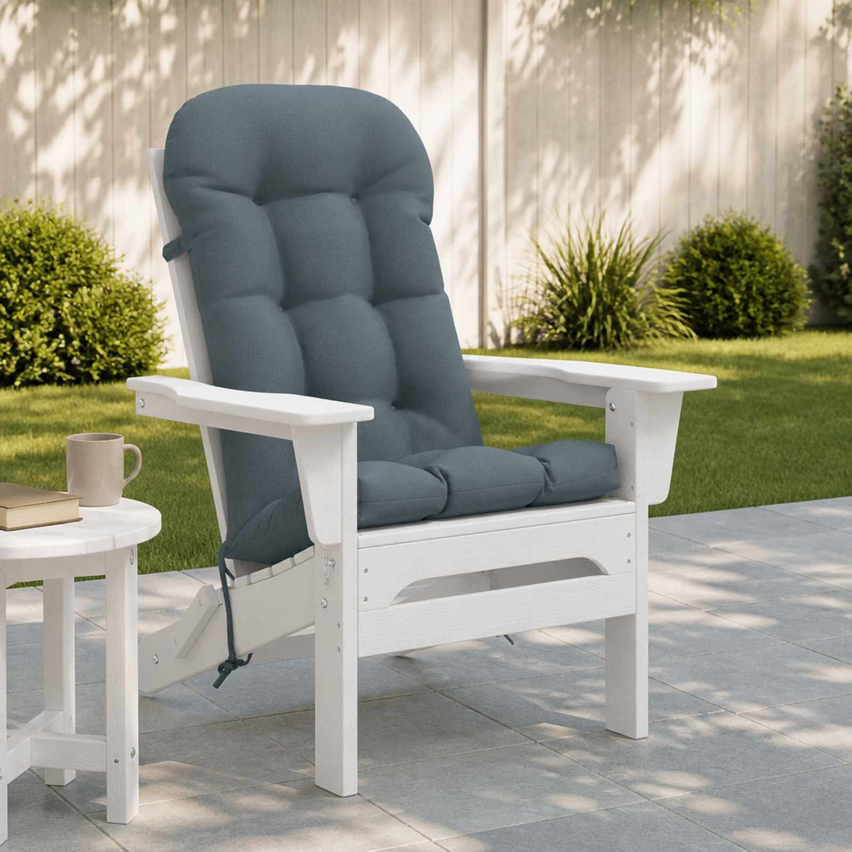 Zon Loungerkussen PUTTEN 100% Polyester Blauw 48 x 112 x 10 cm is nu te koop bij PeponiXL, paradijselijk wonen!