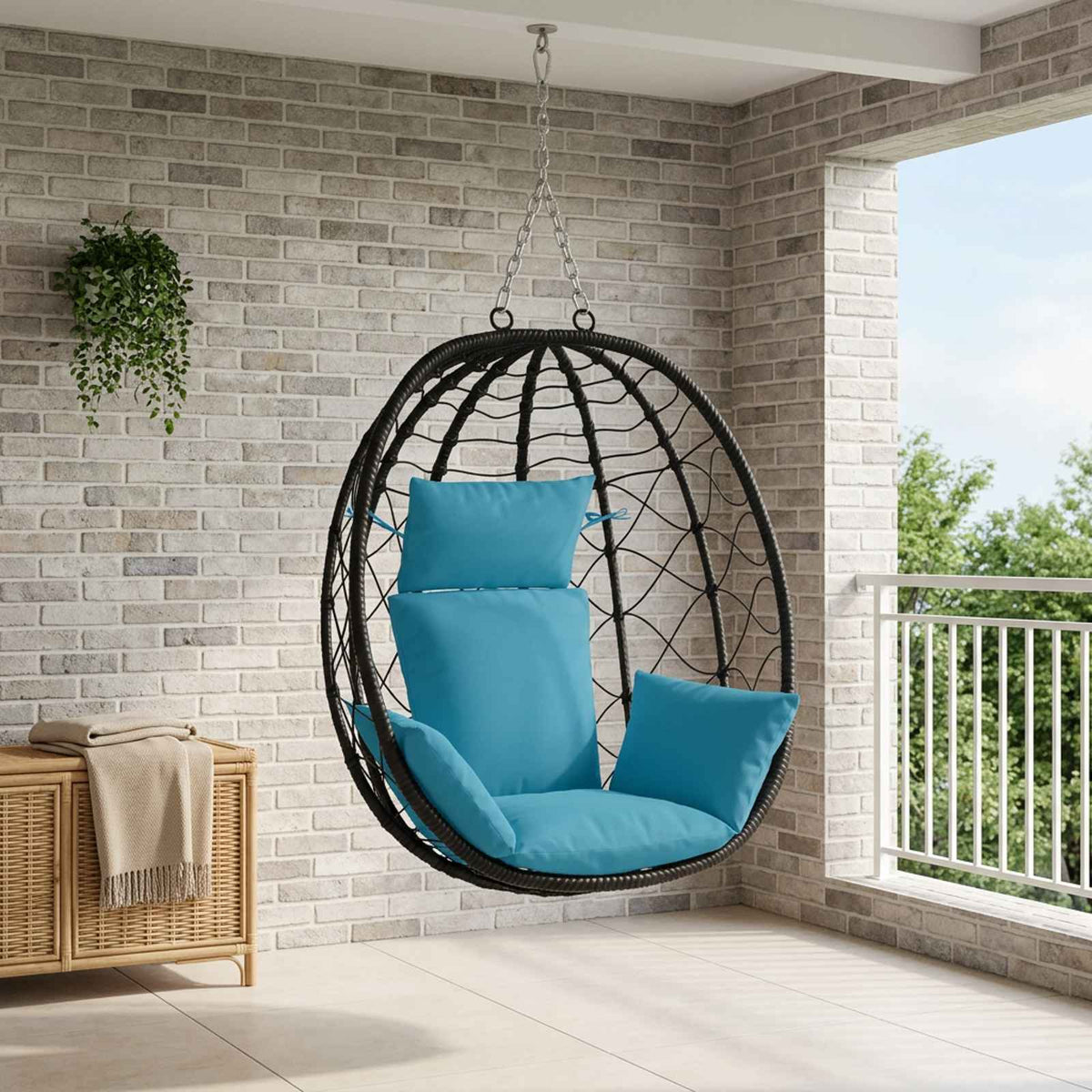 Adirondack Kussen PUTTEN 100% Polyester Lichtblauw is nu te koop bij PeponiXL, paradijselijk wonen!