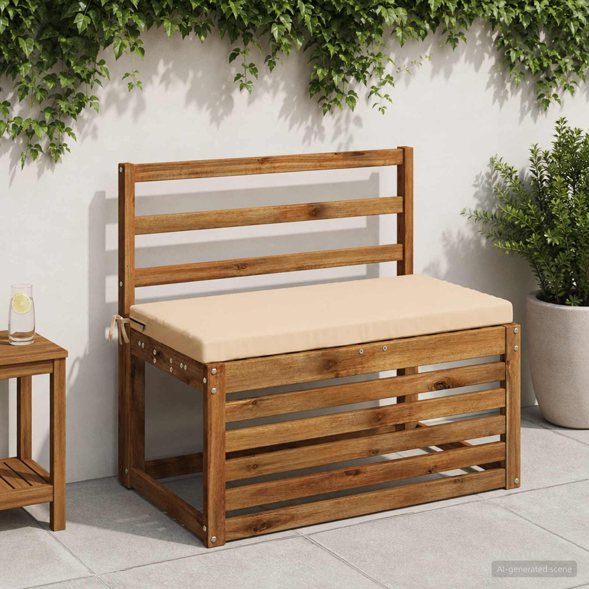 Bankkussen SOEST 100% Polyester Crèmekleurig 80 x 40 x 5 cm is nu te koop bij PeponiXL, paradijselijk wonen!